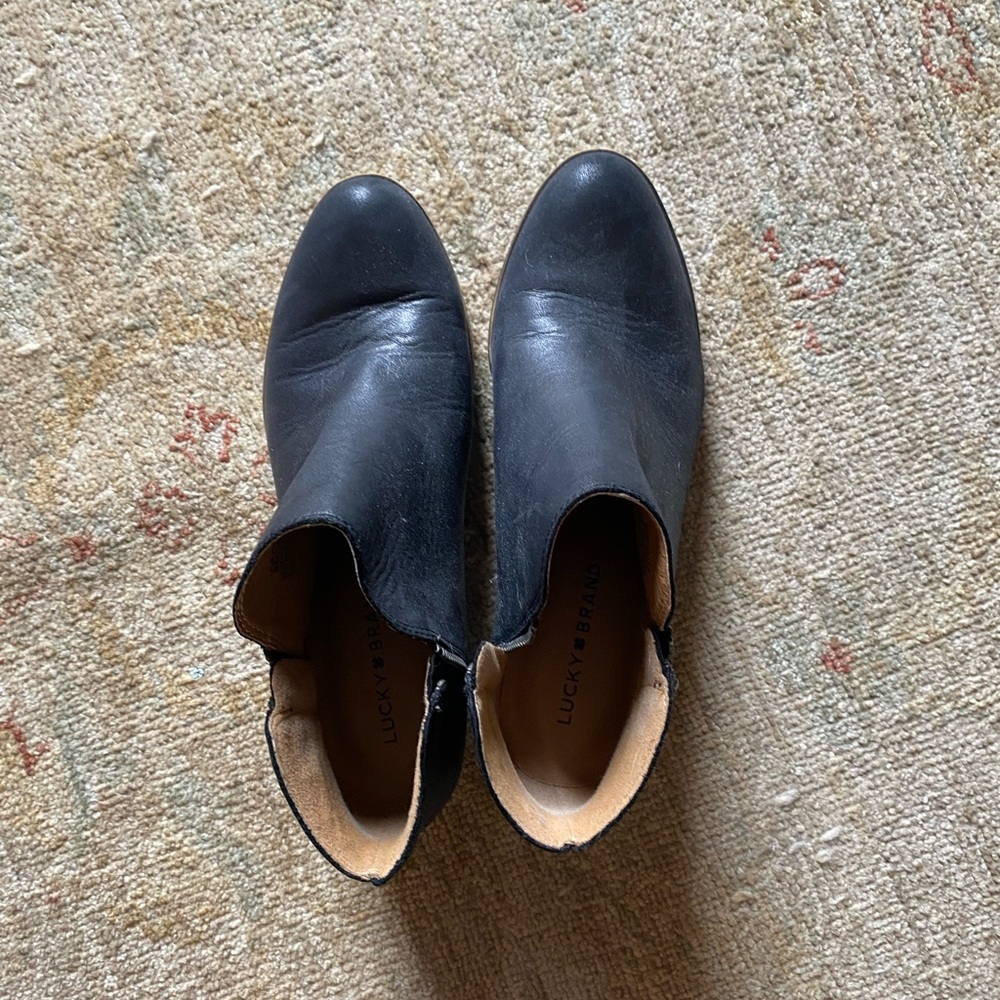 Lucky Brand Black Ankle Booties